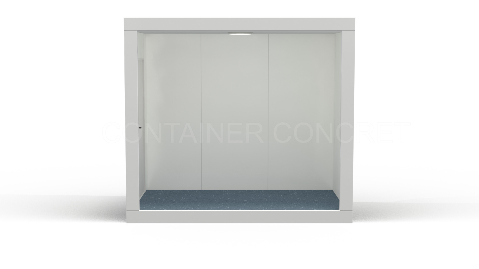 Interiorul unui container de depozitare de 3 metri Container Concret