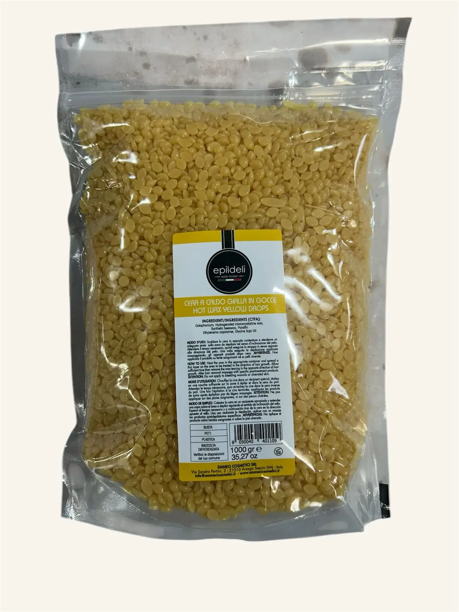 Ceară epilatoare profesională – granule (1 kg) cu miere EPIDELI