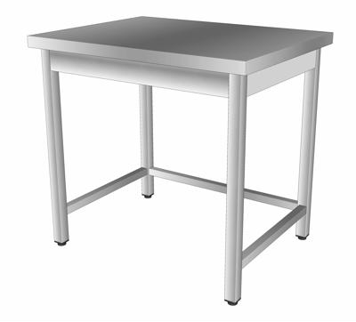 Masa inox centrala cu 3 cadre, seria 700, 2300x700x850mm