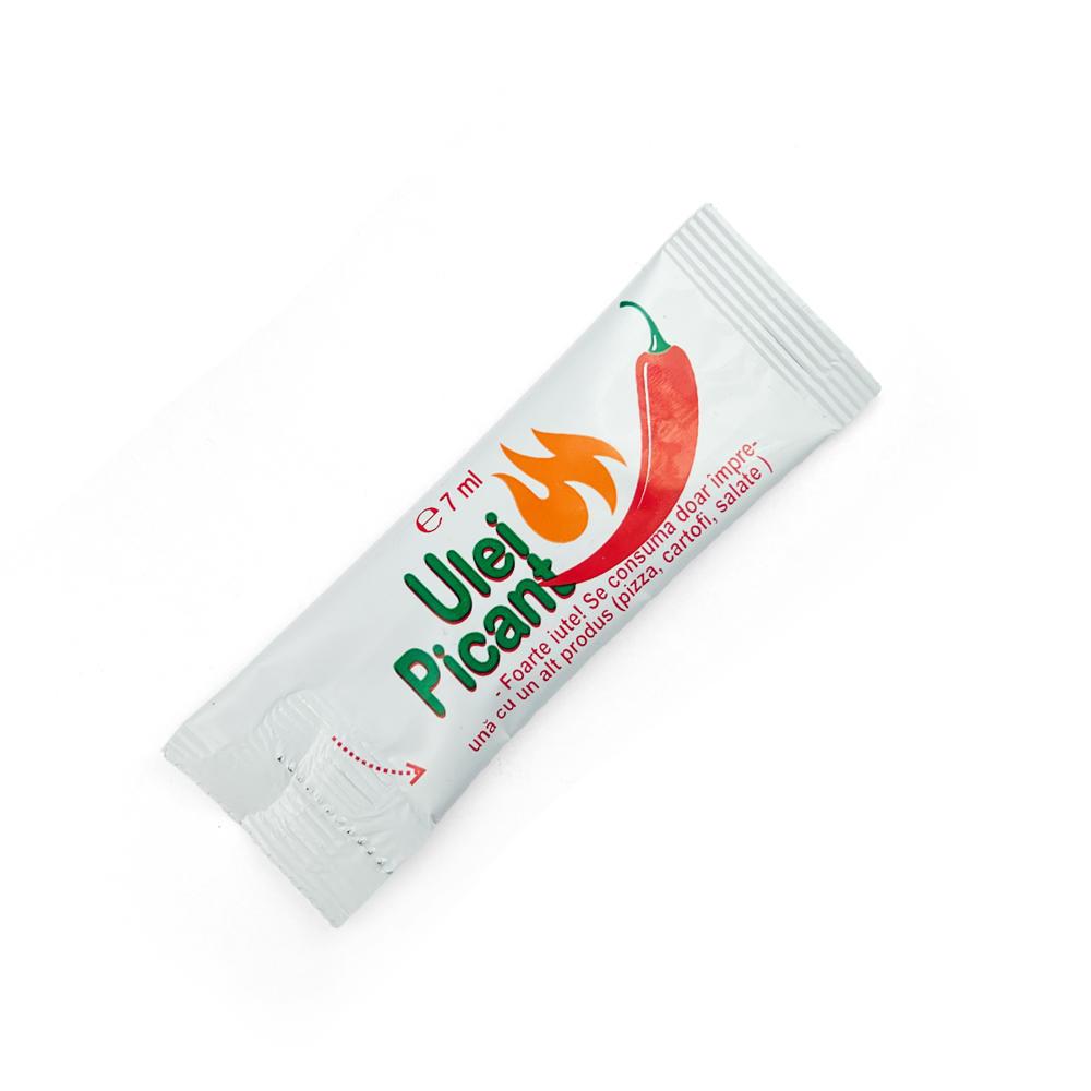 Ulei picant pentru pizza și paste (bax 250 buc) – plic 7 ml
