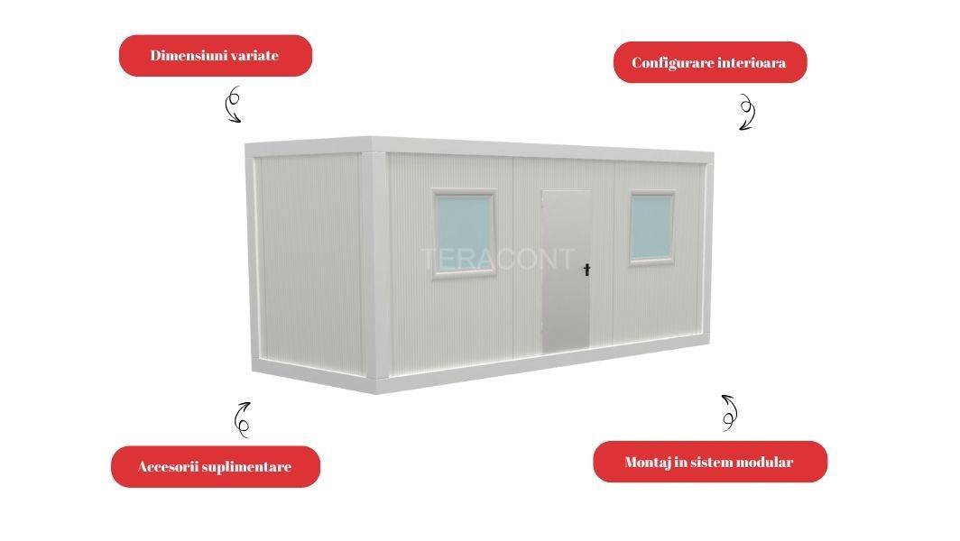 Containere de santier de vanzare – solutii modulare pentru proiecte eficiente