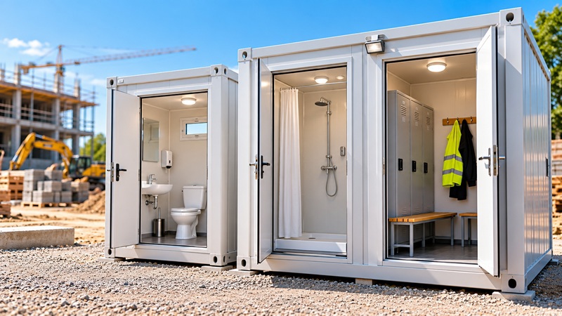 WC, dus sau vestiar? Cum alegi configuratia unui container sanitar
